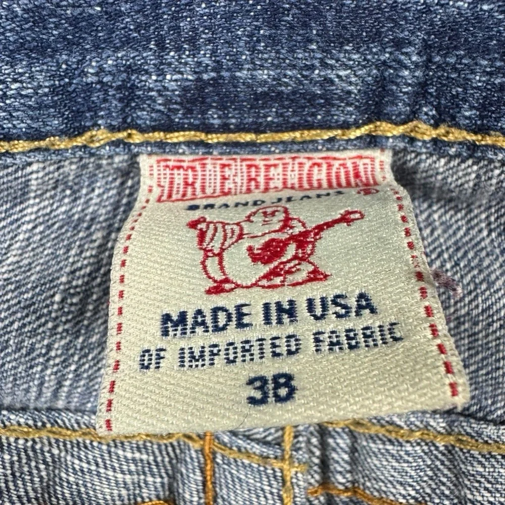 Vtg True Religion Billy Bootcut Jeans 38x33‎ Flap Pocket USA Y2K